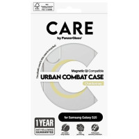 Panzerglass CARE by PanzerGlass Flagship Urban Combat Chardonnay QI Case for Samsung Galaxy S25 - Transparent