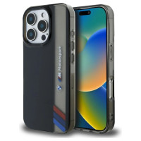 BMW Motorsport IML Vertical Stripe iPhone 16 Pro Max Case - Black
