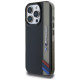 BMW Motorsport IML Vertical Stripe iPhone 16 Pro Max Case - Black