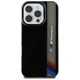 BMW Motorsport IML Vertical Stripe iPhone 16 Pro Max Case - Black