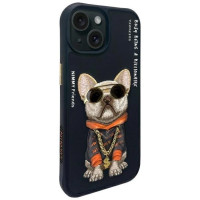 Nimmy Glasses Cool Dog iPhone 15 Case - Black