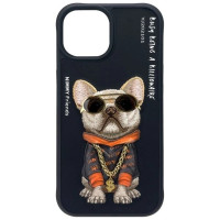 Nimmy Glasses Cool Dog iPhone 15 Case - Black