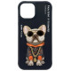 Nimmy Glasses Cool Dog iPhone 15 Case - Black
