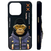 Nimmy Cool&Cute 2.0 Monkey Case for iPhone 15 Pro - Black