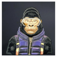 Nimmy Crossbody Cool&Cute 2.0 Gorilla Shoulder Bag - Black