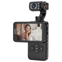 Ordro Pocket M5 3-Axis Gimbal Camera, 5K, for Vlogging and YouTube – Black