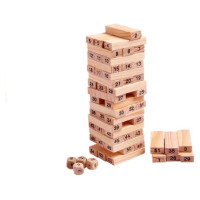 Lean Toys* Arkādes spēle Jenga+spēļu kauliņi 56315