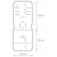 Ceba Baby Ieliktnis ratiņos divpusējs IMPRESO 33x85 cm Ceba Baby (814)