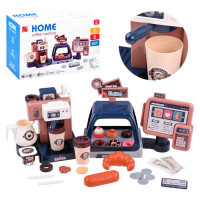 Lean Toys* Kafijas bodīte ar vitrīnu un kasi 58185