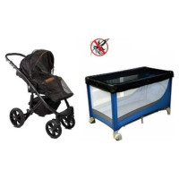 Probaby Moskītu tīkls balts XXL ratiņiem un ceļojumu gultai Akcija