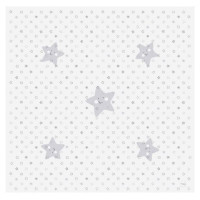 Ceba Baby Aizsarpaklājiņš Less Mess GREY STARS 120x120 cm-izpārdošana