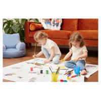 Ceba Baby Aizsarpaklājiņš Less Mess GREY STARS 120x120 cm-izpārdošana