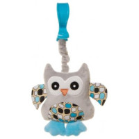 4Baby Attīstošā rotaļlieta ar pīkstuli OWL blue OB02