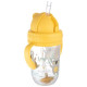 Canpol Babies Krūze ar salmiņu un svērteni EXOTIC Canpol 56/606 yellow [A]