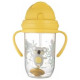 Canpol Babies Krūze ar salmiņu un svērteni EXOTIC Canpol 56/606 yellow [A]