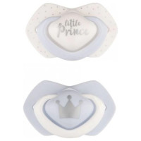 Canpol Mānekļi "ROYAL BABY" silikona simetriskās formas 0-6 mēn., Canpol 22/650 blue (2 gab.) [A]