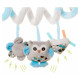 4Baby Plīša spirāle OWLS blue 4BABY OB07 Play&Edu