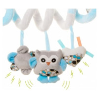 4Baby Plīša spirāle OWLS pink 4BABY OP07