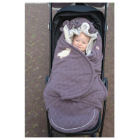 Lodger Bunker Folklore Fleece vissezonas guļammaiss, Mauve - BK 330