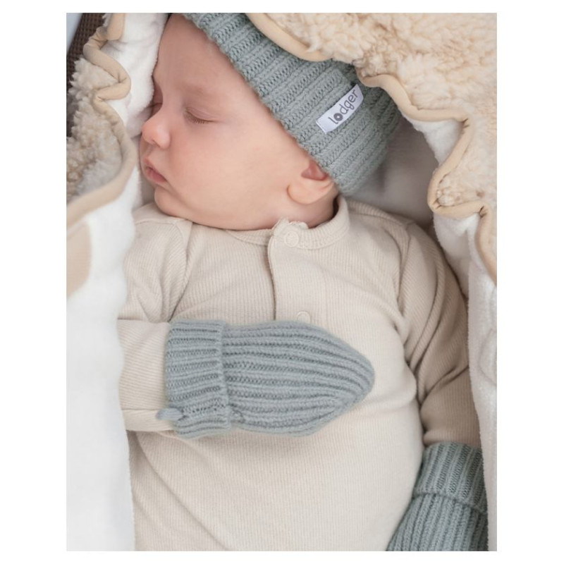 Lodger Mittens Folklore Merino vilnas cimdiņi, Silk, 12-24m - MTM 109_12-24