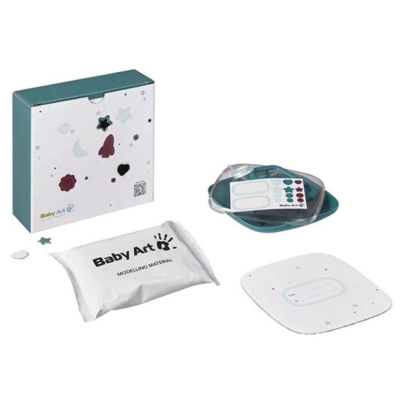 Bubabloon Baby Art Hello Baby Galactic Green komplekts mazuļa pēdiņas/rociņas nospieduma izveido&scaron;anai + Bubabloon balons ar pārvalku, sarkans - 3601091900 promo