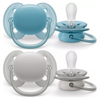 Philips Avent māneklītis Ultra soft Neutral, 6-18M (2 gab), zēniem - SCF091/17