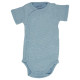 Lodger Romper Ciumbelle, adītas kokvilnas bodijs ar īsām piedurknēm, Ocean, 74 cm - RFC 074_74