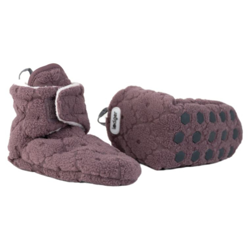 Lodger Slipper Folklore Fleece čībiņas, Mauve, 6-12m - SL 330_6-12