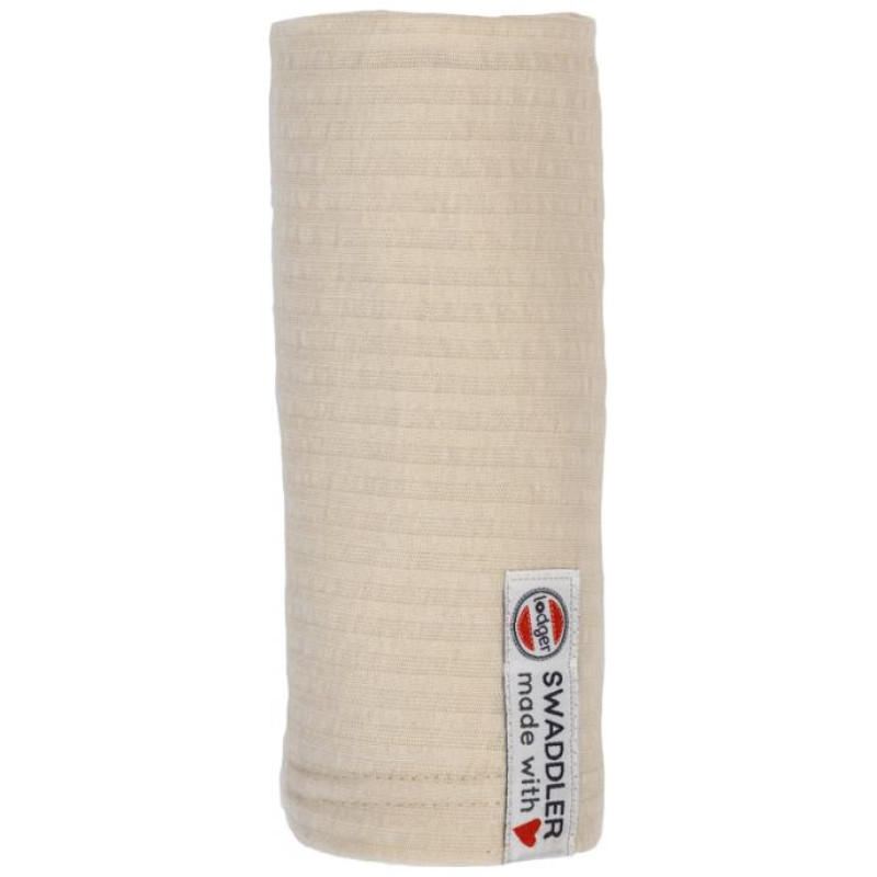 Lodger Swaddler Seersucker kokvilnas autiņ&scaron;, 70x70 cm, Birch - SWS 093