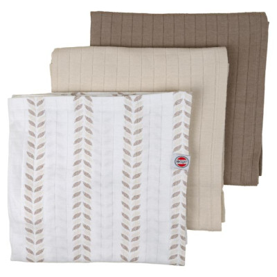 Lodger Swadler Solid Matcha kokvilnas autiņ&scaron;, Birch, 70x70 cm, 3gab. - SWM 093