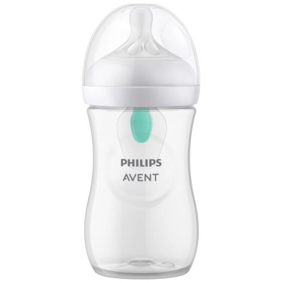 Philips Avent Natural Response pretkoliku pudelīte ar AirFree vārstu 260 ml, vidējas plūsmas knupītis, 1m+ - SCY673/01