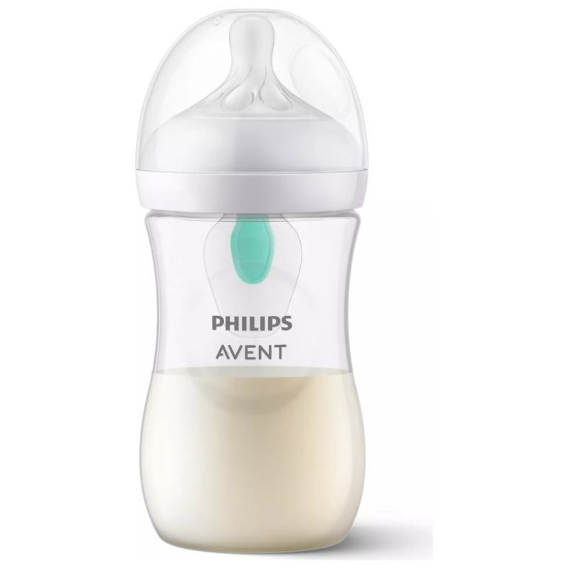 Philips Avent Natural Response pretkoliku pudelīte ar AirFree vārstu 260 ml, vidējas plūsmas knupītis, 1m+ - SCY673/01