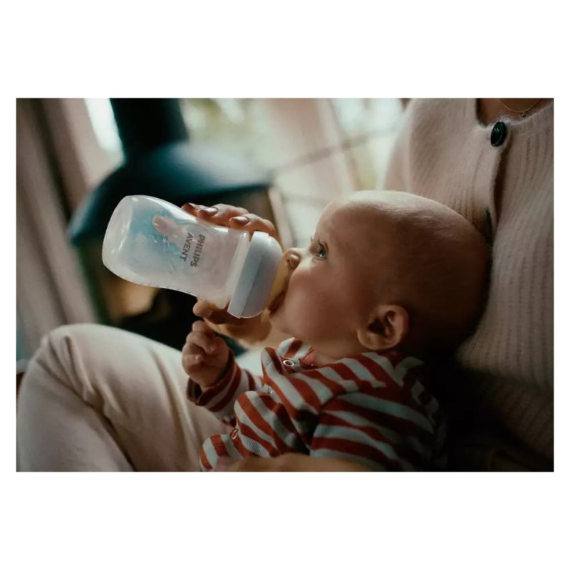 Philips Avent Natural Response pretkoliku pudelīte ar AirFree vārstu 260 ml, vidējas plūsmas knupītis, 1m+ - SCY673/01