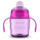 Philips Avent Easy Sip mācību krūzīte ar rokturiem,  6M+, 200ml, silikona snīpis, rozā - SCF551/03