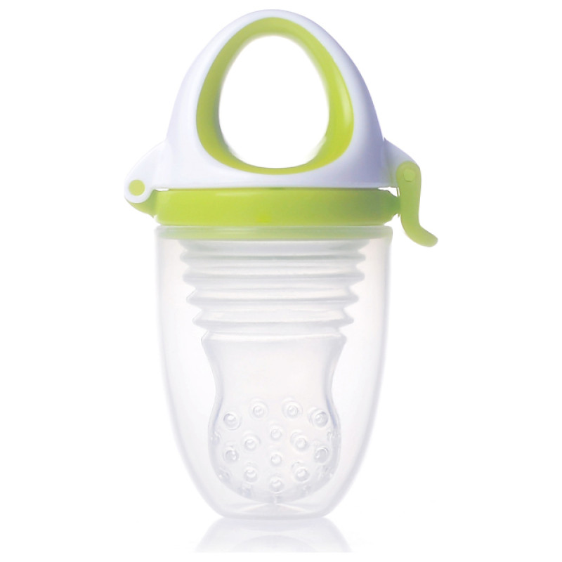 Kidsme Food Feeder Plus bērna ēdinā&scaron;anas ierīce no 6 mēn, Lime - 160361LI