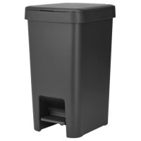 Brabantia atkritumu tvertne ar pedāli StepUp,16 l, Dark Grey - 800306