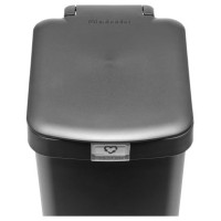 Brabantia atkritumu tvertne ar pedāli StepUp,16 l, Dark Grey - 800306