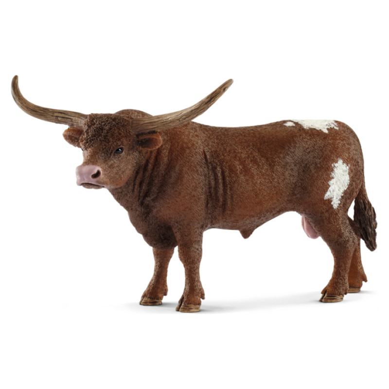 Schleich FARM WORLD Teksasas longhoma &scaron;ķirnes bullis