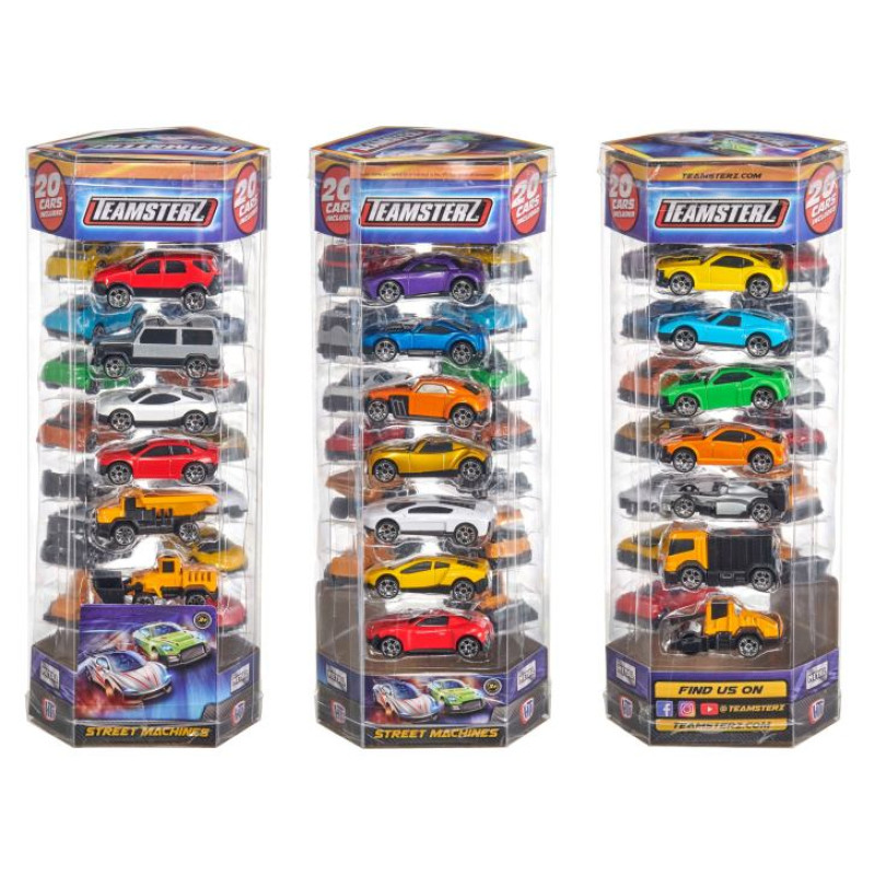 Teamsterz Die-Cast automa&scaron;īnu modeļu komplekts, 7 cm, 20 gab.
