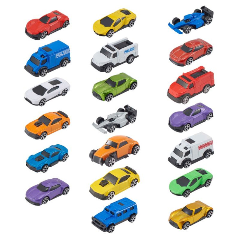Teamsterz Die-Cast automa&scaron;īnu modeļu komplekts, 7 cm, 20 gab.