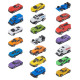 Teamsterz Die-Cast automašīnu modeļu komplekts, 7 cm, 20 gab.