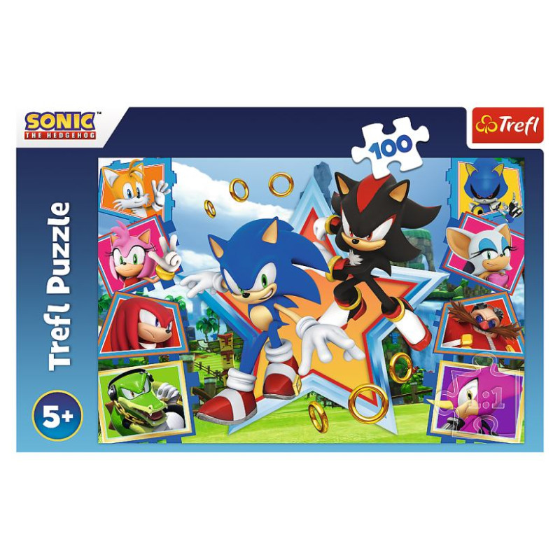 Trefl SONIC Puzle, 100 gab.