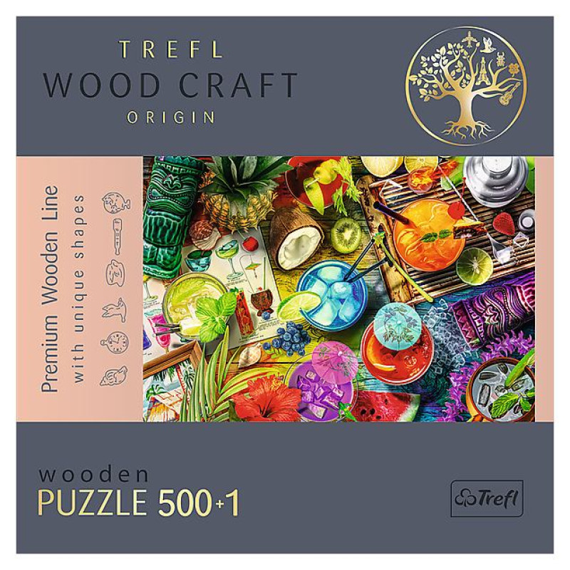 Trefl Koka puzle - Krāsaini kokteiļi, 500gb