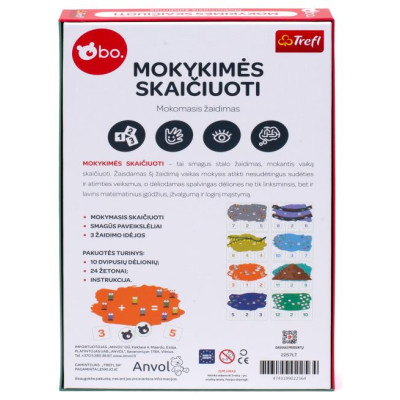 BO. Развивающая настольная игра "Учимся cчитать" (на литовском языке)