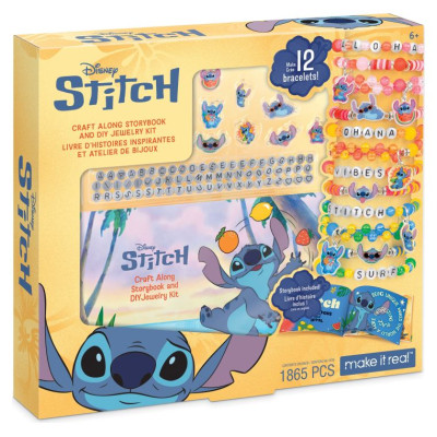 Make It Real DISNEY STITCH DIY Rotaslietu komplekts ar stāstu grāmatu