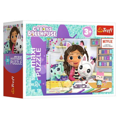 Trefl GABBY&acute;S DOLLHOUSE Puzle mini maxi, 20 gab.