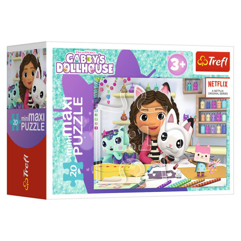 Trefl GABBY&acute;S DOLLHOUSE Puzle mini maxi, 20 gab.