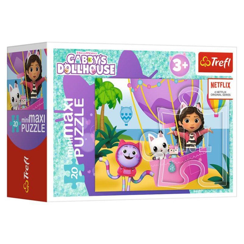 Trefl GABBY&acute;S DOLLHOUSE Puzle mini maxi, 20 gab.