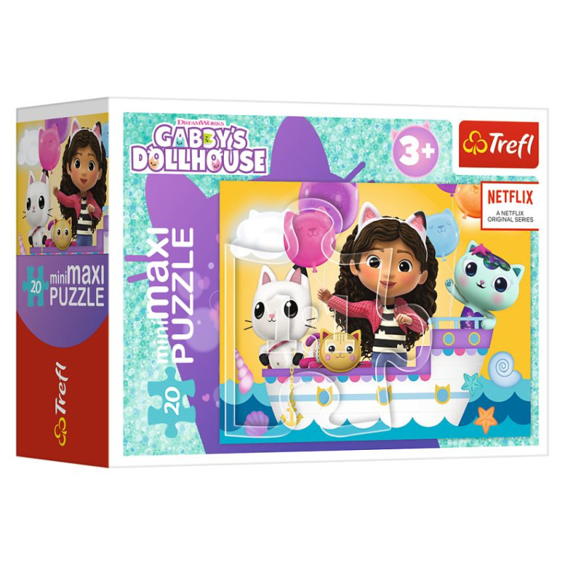 Trefl GABBY&acute;S DOLLHOUSE Puzle mini maxi, 20 gab.