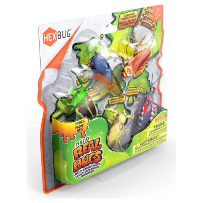 Hex Bots HEXBUG Interaktīvā rotaļlieta Nano reālistiskās vaboles, 5-paka
